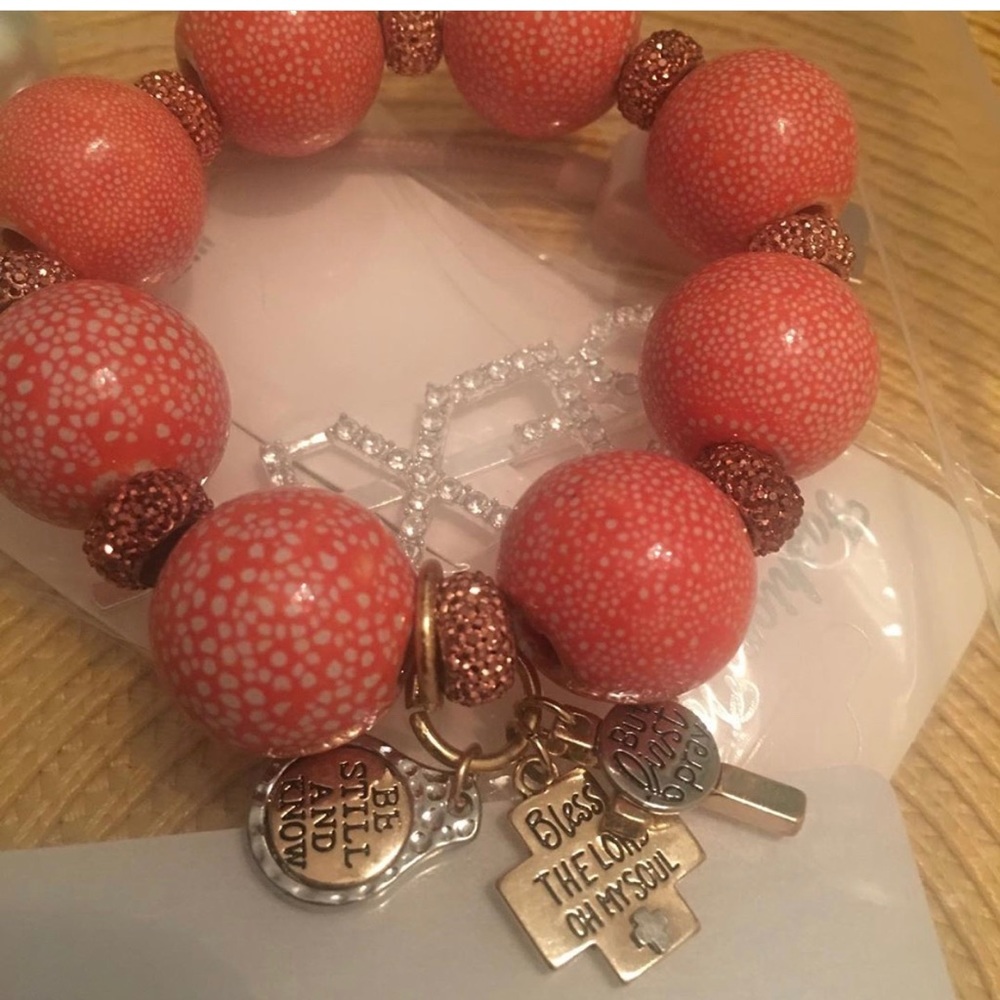 I will bless the Lord - handmade charm bracelet